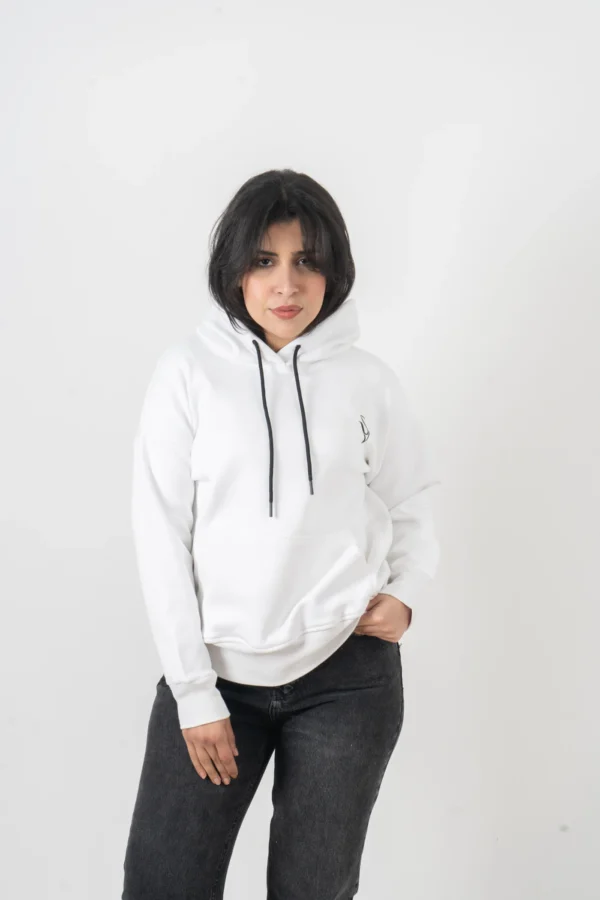 White Hoodie: Frost Flex - Image 4