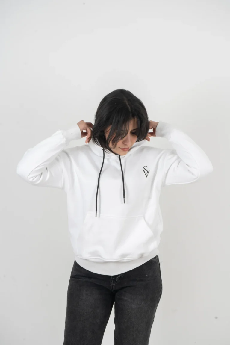 White Hoodie: Frost Flex - Image 3