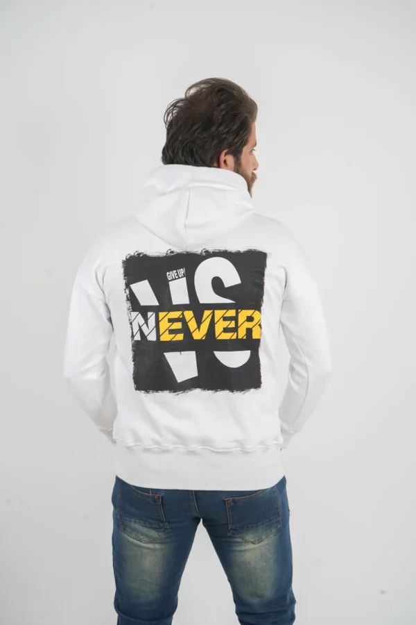 White Hoodie: Frost Flex - Image 2