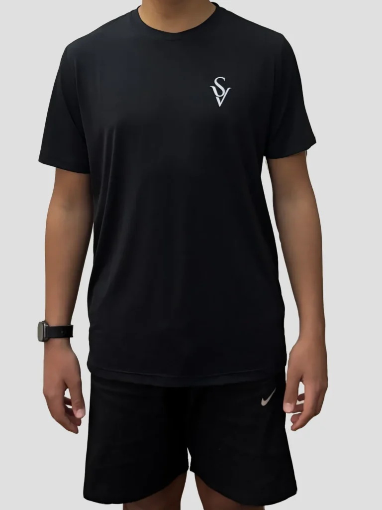 VS Wears Dri Fit Sport T-Shirt - Black - Image 3