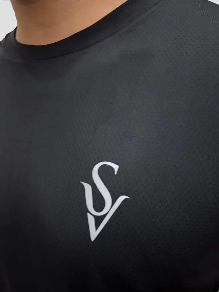 VS Wears Dri Fit Sport T-Shirt - Black - Image 5