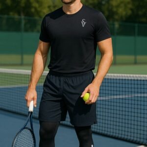 VSWears ShadowFlex Dry-Fit Leggings - Dark Gray